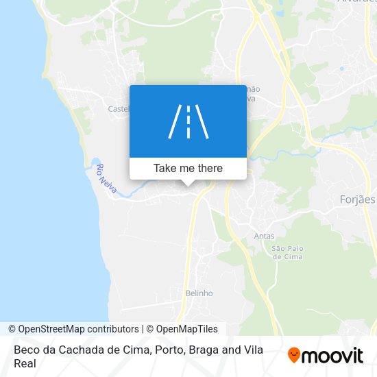 Beco da Cachada de Cima mapa