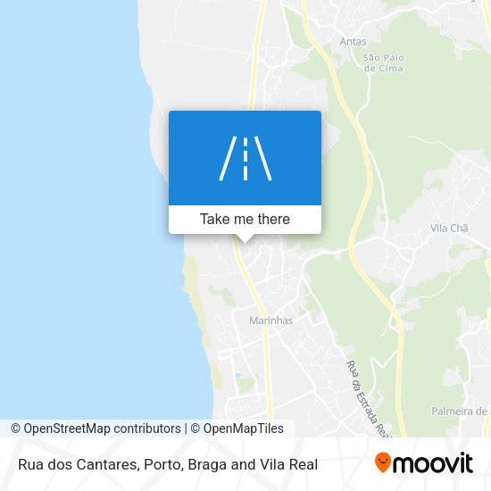 Rua dos Cantares mapa