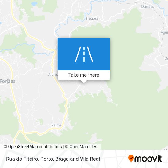 Rua do Fiteiro mapa