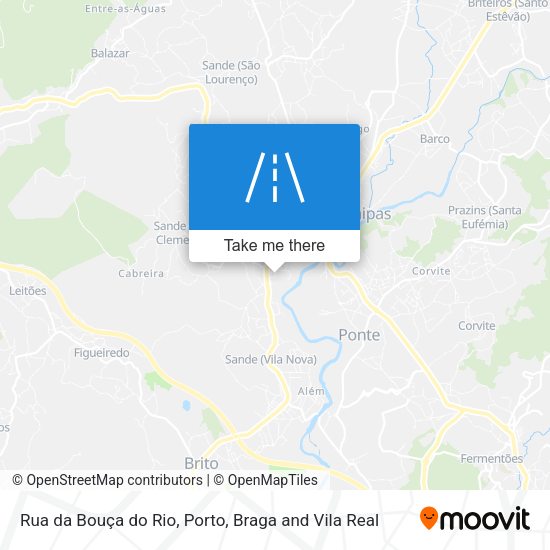 Rua da Bouça do Rio mapa