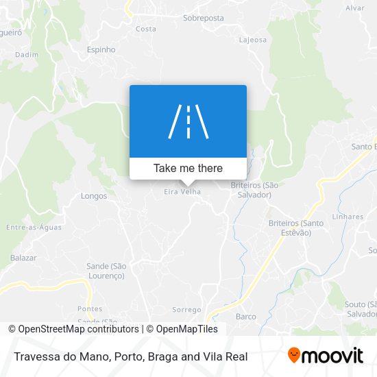 Travessa do Mano mapa