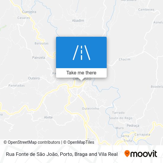 Rua Fonte de São João map