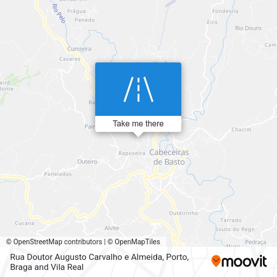 Rua Doutor Augusto Carvalho e Almeida map