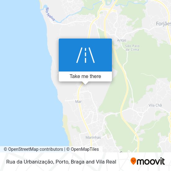 Rua da Urbanização map