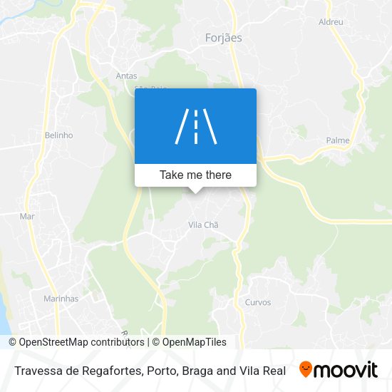 Travessa de Regafortes mapa