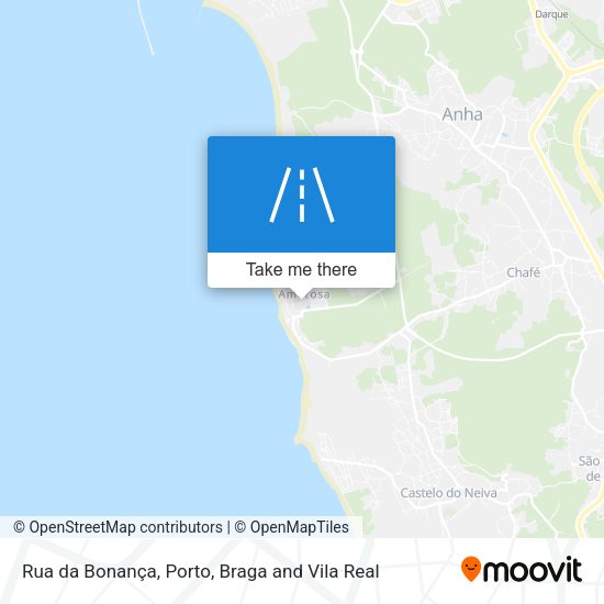 Rua da Bonança mapa