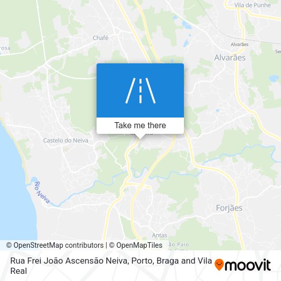 Rua Frei João Ascensão Neiva mapa