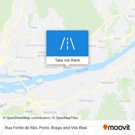 Rua Fonte de Rãs map