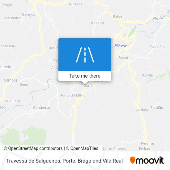 Travessa de Salgueiros mapa