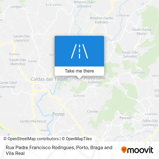 Rua Padre Francisco Rodrigues map
