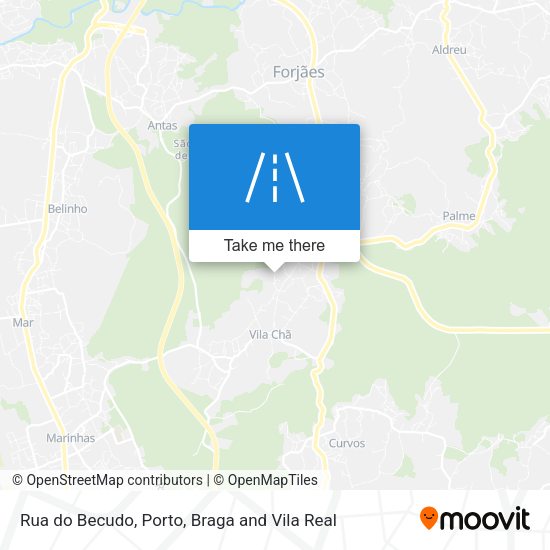 Rua do Becudo map