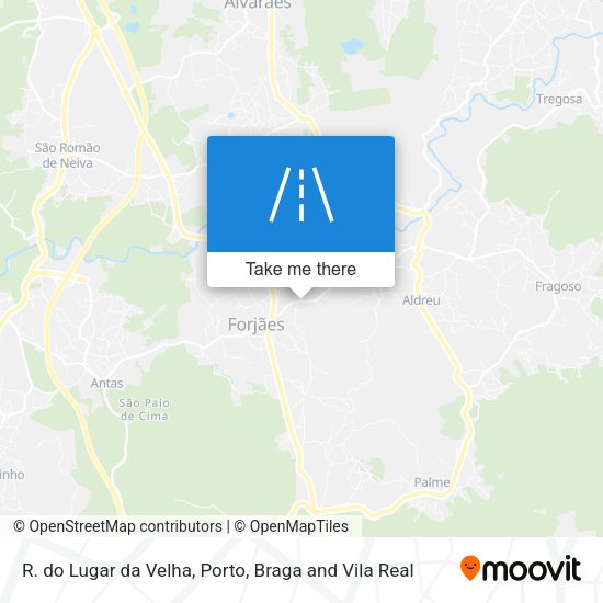 R. do Lugar da Velha mapa