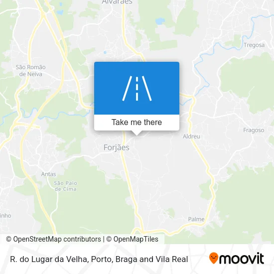 R. do Lugar da Velha map