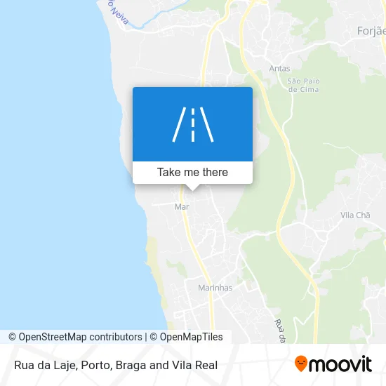 Rua da Laje map