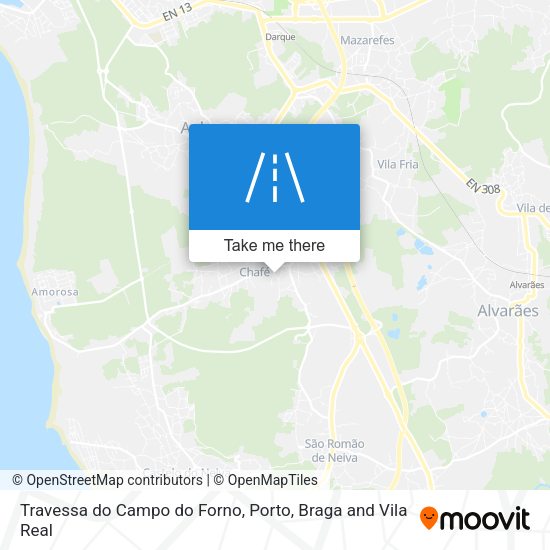 Travessa do Campo do Forno mapa