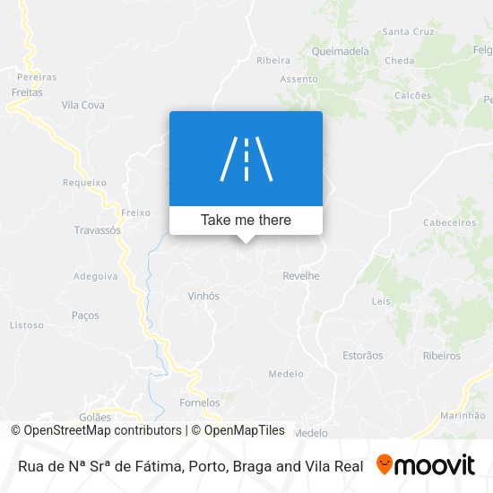 Rua de Nª Srª de Fátima mapa