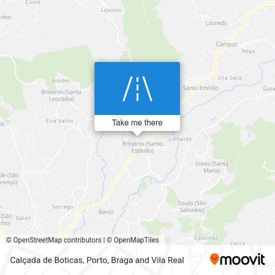 Calçada de Boticas map
