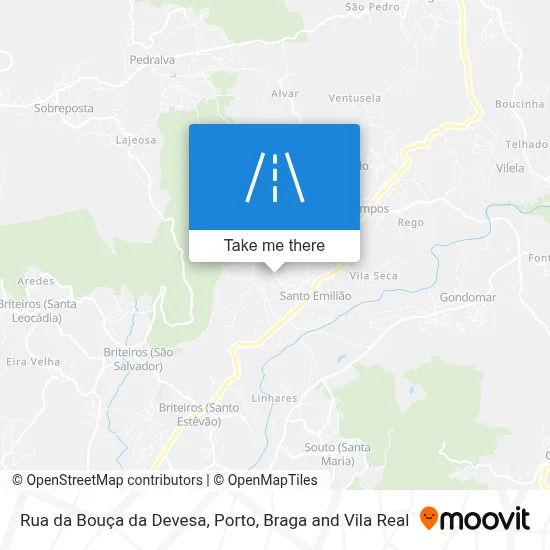 Rua da Bouça da Devesa map