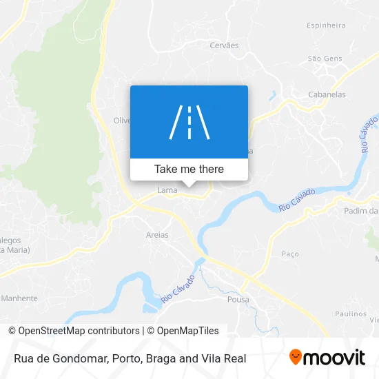 Rua de Gondomar map