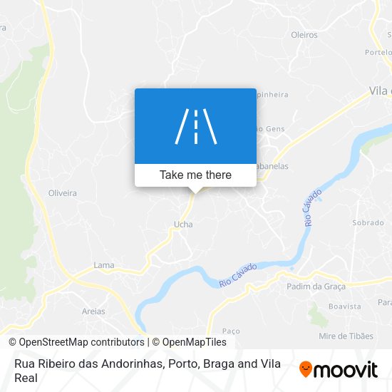 Rua Ribeiro das Andorinhas mapa