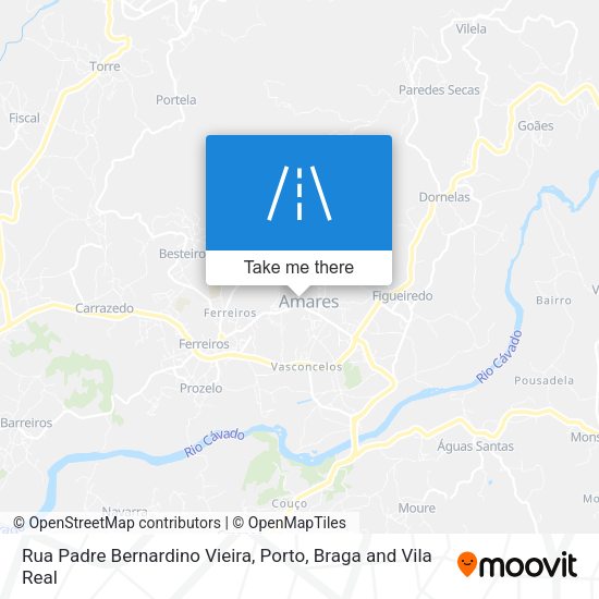 Rua Padre Bernardino Vieira map