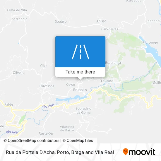 Rua da Portela D'Acha map