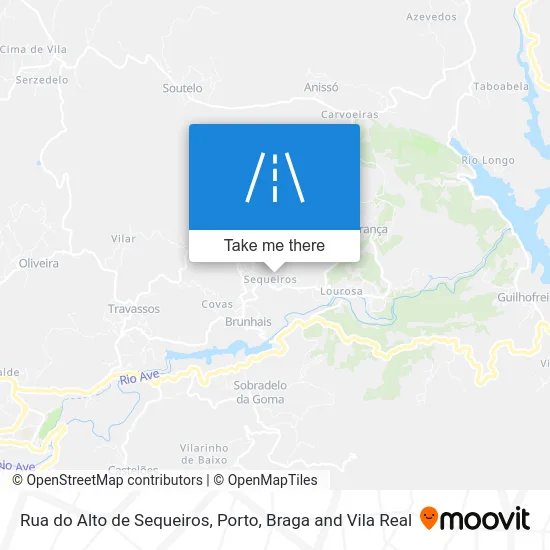 Rua do Alto de Sequeiros map