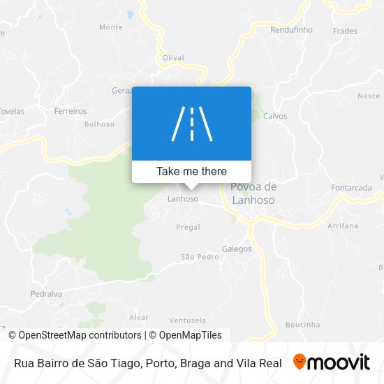 Rua Bairro de São Tiago map