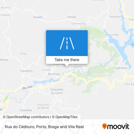 Rua do Cédouro mapa