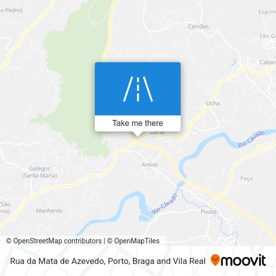 Rua da Mata de Azevedo mapa