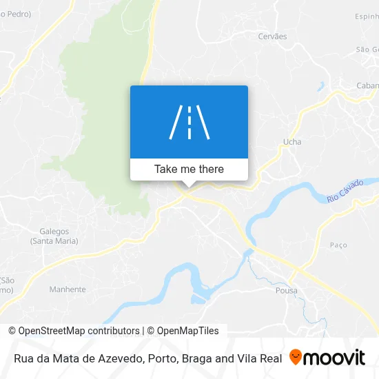 Rua da Mata de Azevedo map