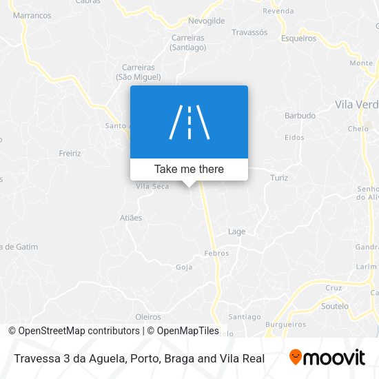 Travessa 3 da Aguela mapa