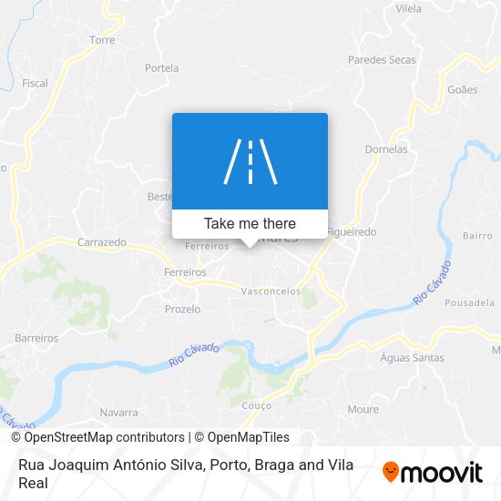 Rua Joaquim António Silva mapa