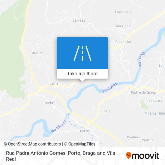 Rua Padre António Gomes map