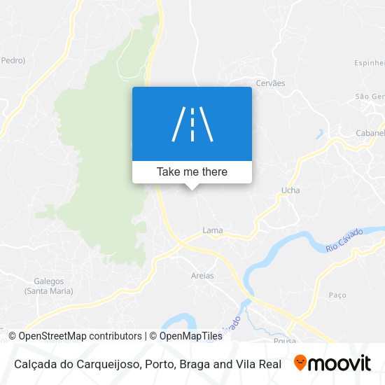 Calçada do Carqueijoso map