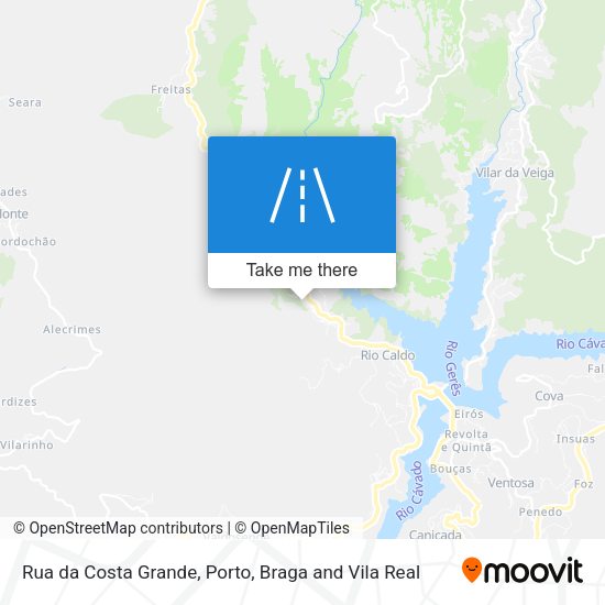 Rua da Costa Grande mapa