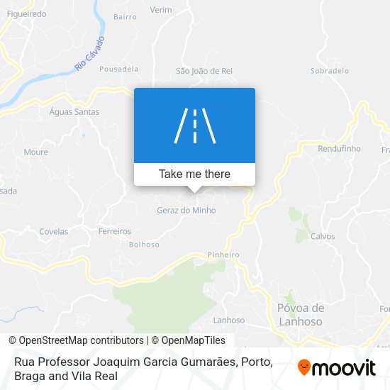 Rua Professor Joaquim Garcia Gumarães map