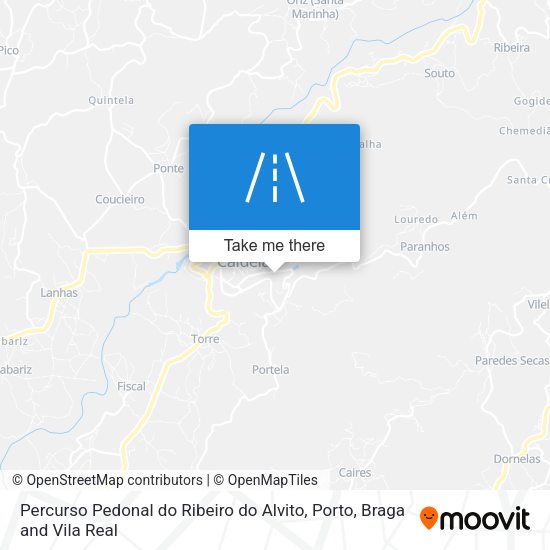 Percurso Pedonal do Ribeiro do Alvito map