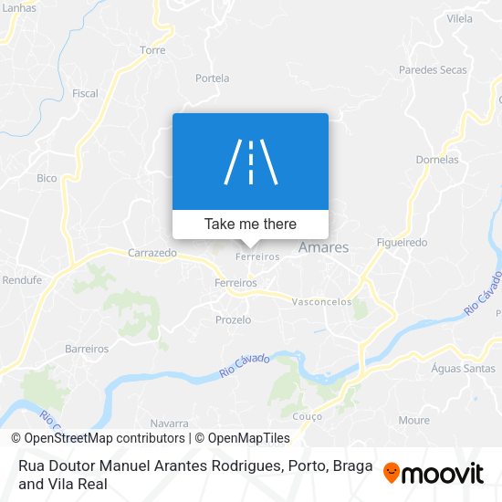 Rua Doutor Manuel Arantes Rodrigues mapa