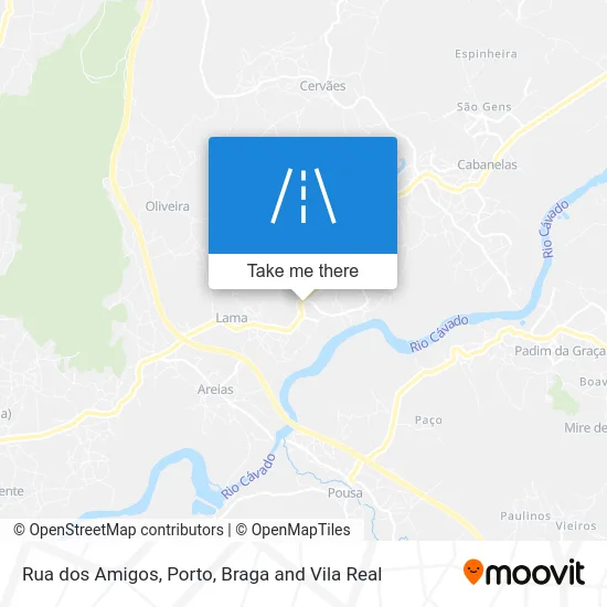 Rua dos Amigos map