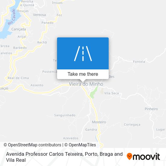Avenida Professor Carlos Teixeira map