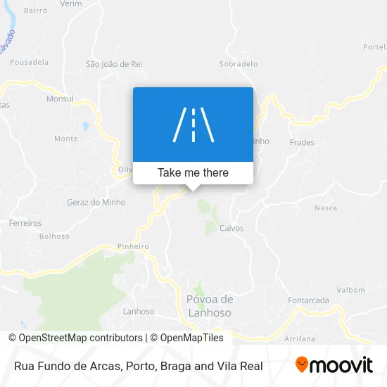 Rua Fundo de Arcas map