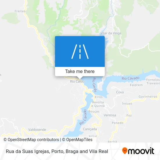 Rua da Suas Igrejas map