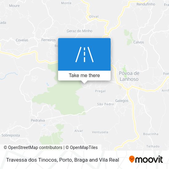 Travessa dos Tinocos mapa