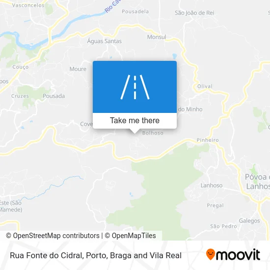 Rua Fonte do Cidral map