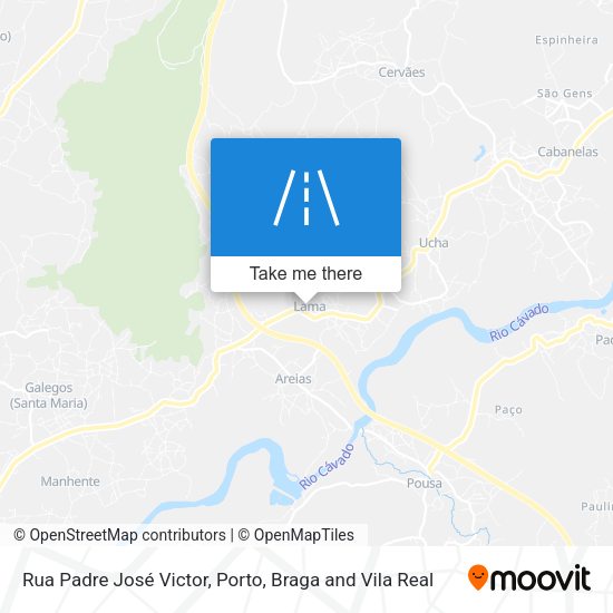 Rua Padre José Victor mapa
