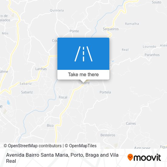 Avenida Bairro Santa Maria map