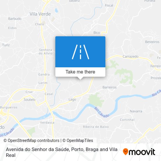 Avenida do Senhor da Saúde mapa