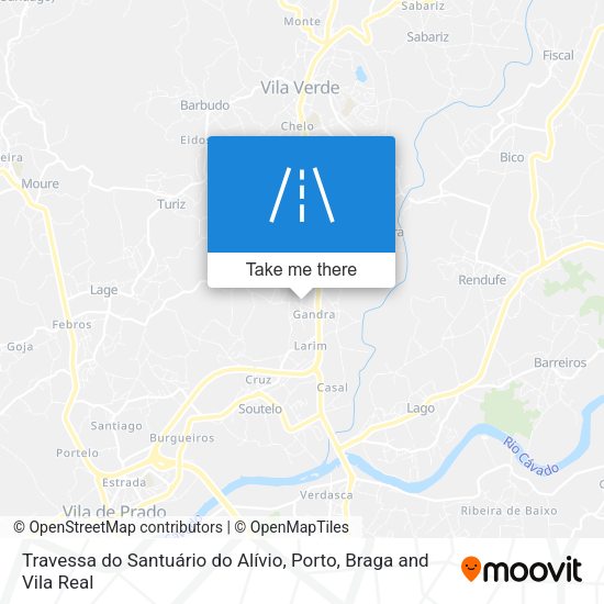 Travessa do Santuário do Alívio mapa