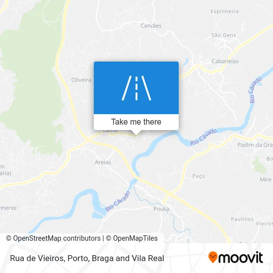 Rua de Vieiros map